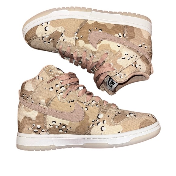 Nike Women's Dunk High Desert Camo DX2314-200 Women’s Size 6.5/Men’s Size 5 - Picture 8 of 14